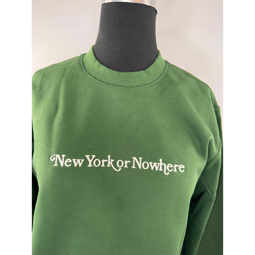 NYON New York or Nowhere Signature Green Sweatshirt Crew Classic Size Medium NEW - Picture 2 of 6